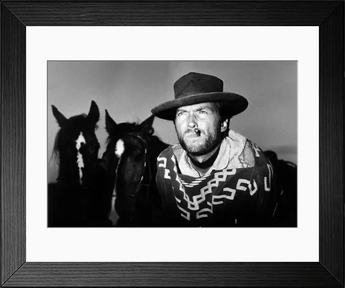 Framed Print : FOR A FEW DOLLARS MORE, Clint Eastwood, 1965 Framed Print : FOR A FEW DOLLARS MORE, Clint Eastwood, 1965