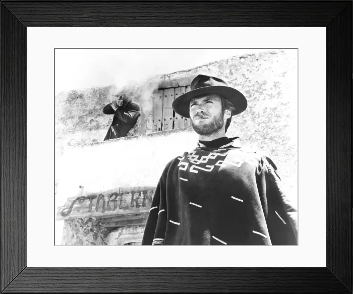 Framed Print : FOR A FEW DOLLARS MORE, (aka PER QUALCHE DOLLARO IN PIU), Clint Eastwood, 1965