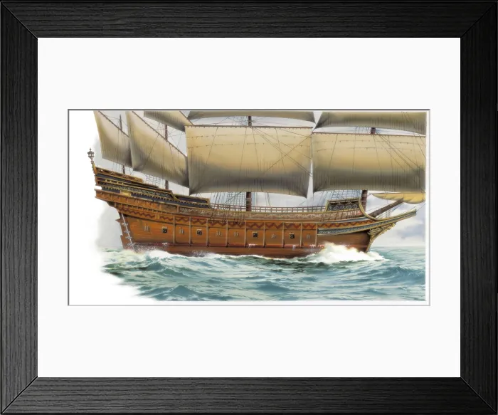 Framed Print : Galleon. Painting. AISA / Everett Collection (41597)**US SALES ONLY** Framed Print : Galleon. Painting. AISA / Everett Collection (41597)**US SALES ONLY**