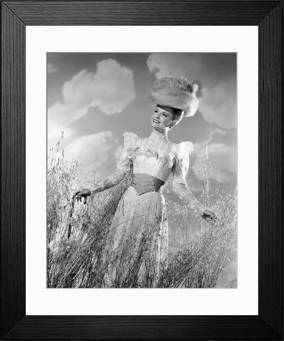 Framed Print : GALLANT JOURNEY, Janet Blair, in a ca. 1900s costume by Jean Louis, 1946