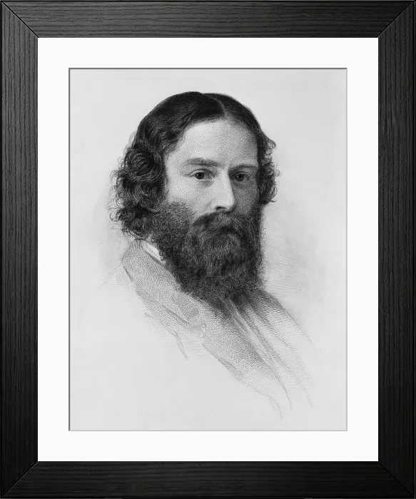 Framed Print : James Russell Lowell (1819-1891), American poet and writer increased appreciation of English literature through his critical essays and magazine essays. 1855 Framed Print : James Russell Lowell (1819-1891), American poet and writer increased appreciation of English literature through his critical essays and magazine essays. 1855