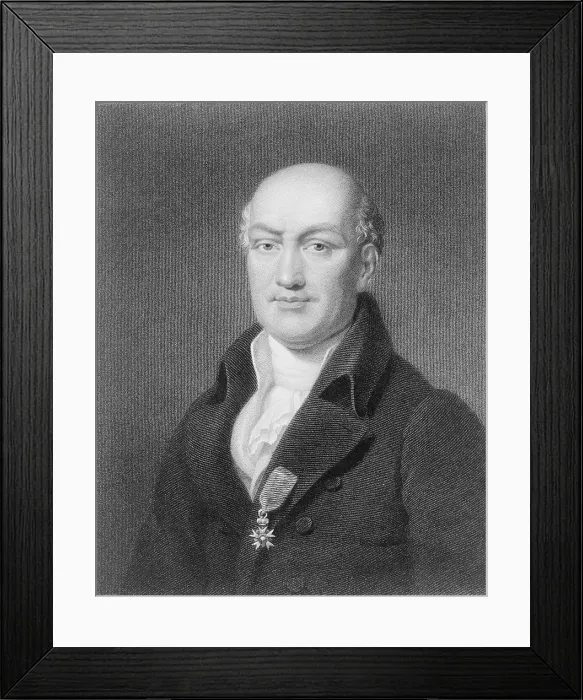 Framed Print : Jean-Baptiste-Joseph Delambre (1749-1822) French astronomer and mathematician. Through his application of math, he made contributions to measurement of planets and earth