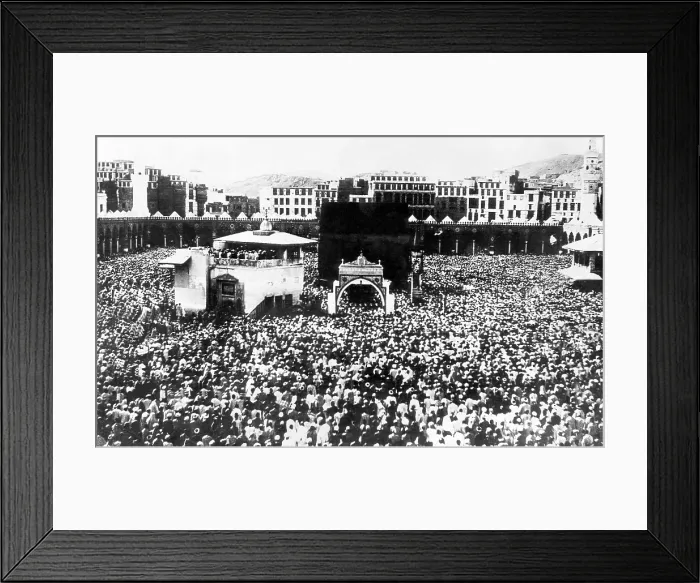 Framed Print : Thousands of people who made the pilgrimage to the Holy Shrine at Mecca, Saudi Arabia, 1931.. Courtesy: CSU Archives / Everett Collection Framed Print : Thousands of people who made the pilgrimage to the Holy Shrine at Mecca, Saudi Arabia, 1931.. Courtesy: CSU Archives / Everett Collection