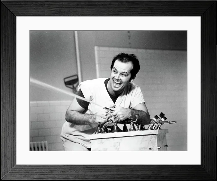 Framed Print : ONE FLEW OVER THE CUCKOO'S NEST, Jack Nicholson, 1975 Framed Print : ONE FLEW OVER THE CUCKOO'S NEST, Jack Nicholson, 1975