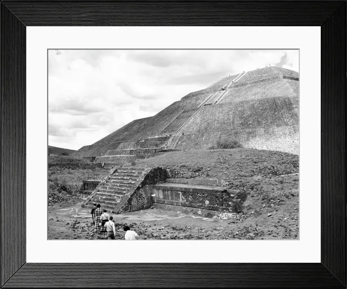 Framed Print : Pyramid of the Sun, in the pre-Aztec city of Teotihuacan in Mexico, 1961.. Courtesy: CSU Archives  /  Everett Collection