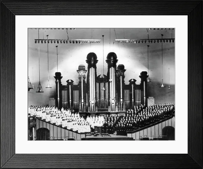 Framed Print : The Mormon Tabernacle Choir, Salt Lake City, Utah, 1959.. Courtesy: CSU Archives / Everett Collection Framed Print : The Mormon Tabernacle Choir, Salt Lake City, Utah, 1959.. Courtesy: CSU Archives / Everett Collection