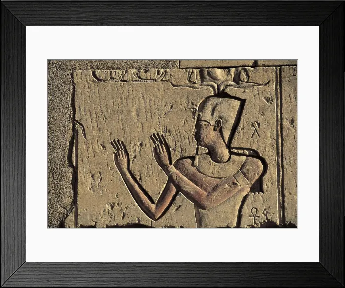Framed Print : EGYPT. Aswan. Elephantinte Island. Depiction of a god. Egyptian art. Relief. AISA / Everett Collection**US SALES ONLY** Framed Print : EGYPT. Aswan. Elephantinte Island. Depiction of a god. Egyptian art. Relief. AISA / Everett Collection**US SALES ONLY**