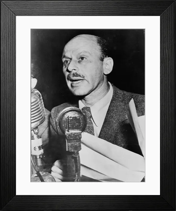 Framed Print : Alvah Bessie, (1904-1985), Hollywood screen writer, testifying before the House Un-American Activities Committee Framed Print : Alvah Bessie, (1904-1985), Hollywood screen writer, testifying before the House Un-American Activities Committee