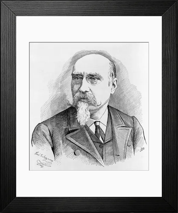 Framed Print : Jose Echegaray (1832-1916) Spanish playwright won the 1904 Nobel Prize for Literature