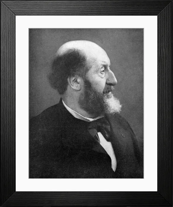 Framed Print : Emile Augier (1820-1889) French playwright of moralistic comedies in the mid-19th century