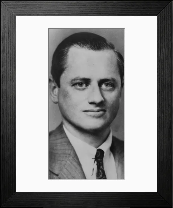 Framed Print : C. L. (Cyrus Leo) Sulzberger (1912-1993), member of NEW YORK TIMES founding family, was a reporter and 1951 Pulitzer Prize winning foreign affairs columnist. 1955