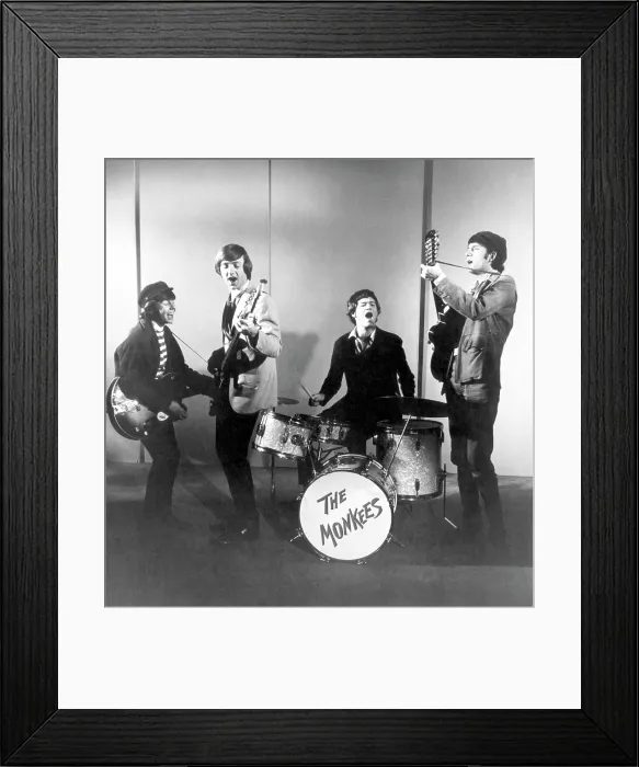 Framed Print : The Monkees, l-r: Davy Jones, Peter Tork, Micky Dolenz, Michael Nesmith, c. 1965.. Courtesy: CSU Archives / Everett Collection Framed Print : The Monkees, l-r: Davy Jones, Peter Tork, Micky Dolenz, Michael Nesmith, c. 1965.. Courtesy: CSU Archives / Everett Collection