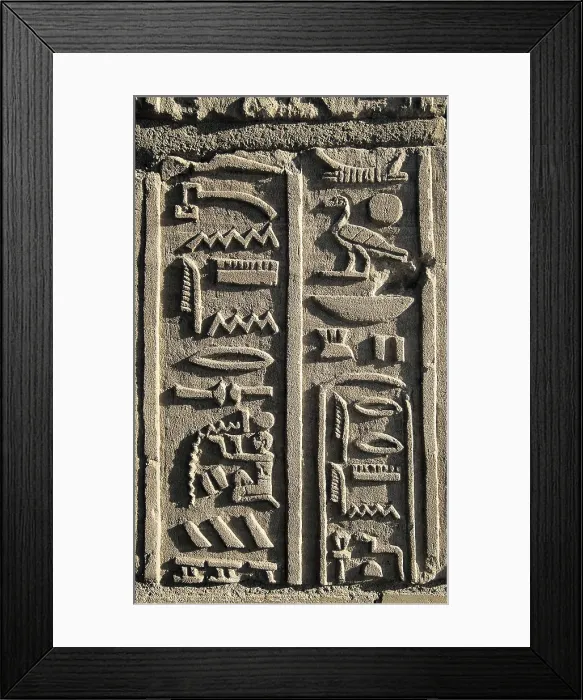 Framed Print : EGYPT. Aswan. Elephantinte Island. Hieroglyphic writing. Egyptian art. Relief. AISA / Everett Collection**US SALES ONLY** Framed Print : EGYPT. Aswan. Elephantinte Island. Hieroglyphic writing. Egyptian art. Relief. AISA / Everett Collection**US SALES ONLY**