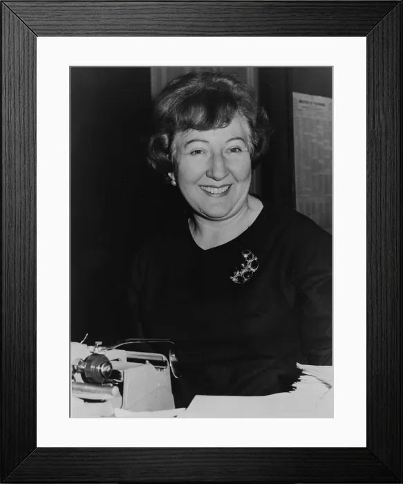 Framed Print : Sarah McClendon (1910-2003), member of the White House press corps since 1930's, represented several Texas newspapers. 1962 Framed Print : Sarah McClendon (1910-2003), member of the White House press corps since 1930's, represented several Texas newspapers. 1962