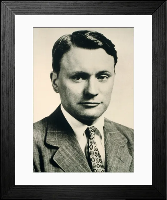 Framed Print : James Reston (1909-1995) Scottish-American journalist helped shape 20th century journalism from his editorial writing for the in 1947 and 1957. 1957