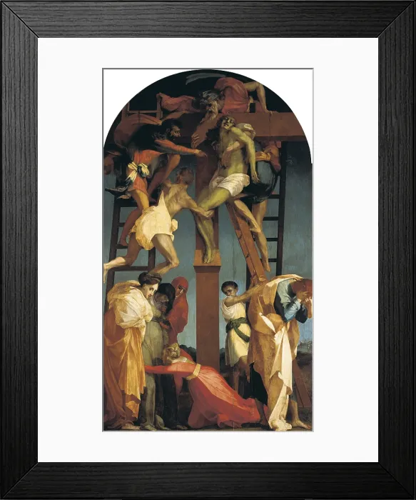 Framed Print : ROSSO FIORENTINOGiovanni Battista di Iacopo de Rossicalled (1494-1540). Deposition. 1521. Mannerism art. Oil on canvas. ITALY. Volterra. Pinacotheca (Picture Gallery) Framed Print : ROSSO FIORENTINOGiovanni Battista di Iacopo de Rossicalled (1494-1540). Deposition. 1521. Mannerism art. Oil on canvas. ITALY. Volterra. Pinacotheca (Picture Gallery)