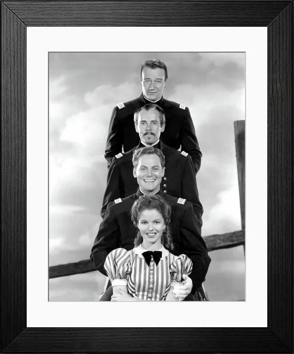 Framed Print : FORT APACHE, John Wayne, Henry Fonda, John Agar, Shirley Temple, 1948