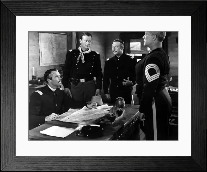 Framed Print : FORT APACHE, Henry Fonda, John Wayne, George O'Brien, Ward Bond, 1948 Framed Print : FORT APACHE, Henry Fonda, John Wayne, George O'Brien, Ward Bond, 1948