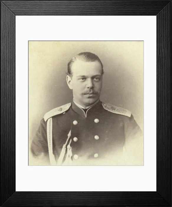 Framed Print : Tsar Alexander III Alexandrovich, (1845-1894), Emperor of Russia from 13 March 1881 until his death in 1894. Carte de visite by Levitskii, St. Petersburg, ca. 1870-1886