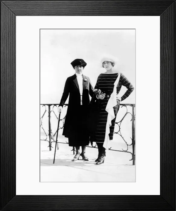 Framed Print : Clare Boothe Luce (1903-1987) and her mother on the French Riviera in 1921 Framed Print : Clare Boothe Luce (1903-1987) and her mother on the French Riviera in 1921