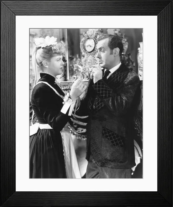 Framed Print : GASLIGHT, from left: Angela Lansbury, Charles Boyer, 1944