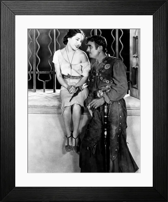 Framed Print : THE GAUCHO, from left, Lupe Velez, Douglas Fairbanks, Sr. 1927