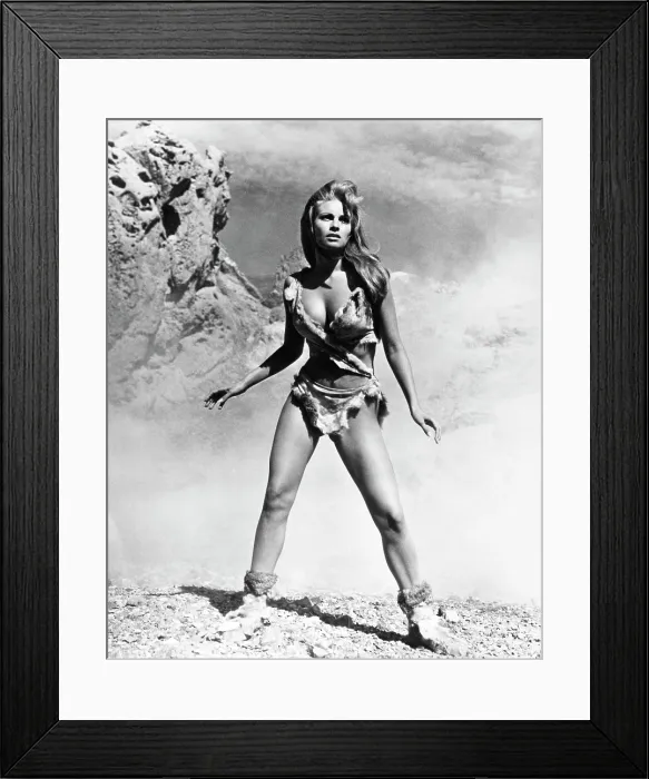 Framed Print : ONE MILLION YEARS B.C. Raquel Welch, 1966. 20th Century-Fox Film Corporation, TM & Copyright / courtesy Everett Collection