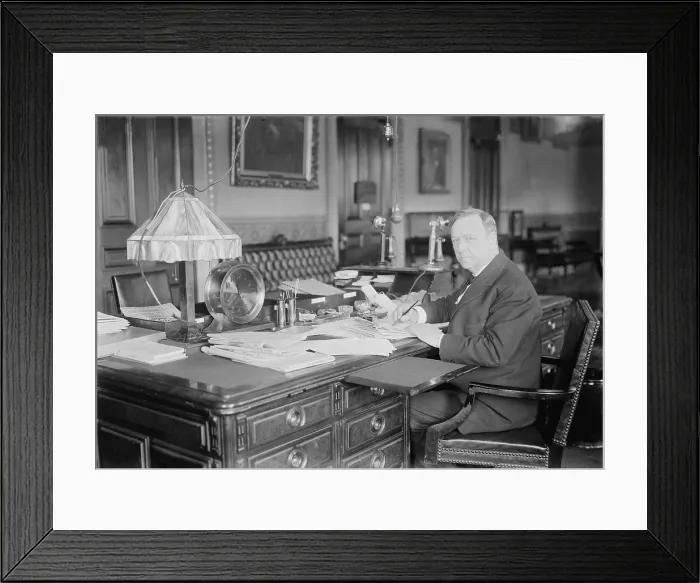 Framed Print : Josephus Daniels (1862-1948), combined politics and newspaper publishing in North Carolina