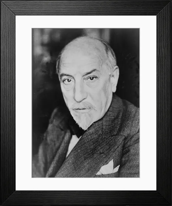 Framed Print : Luigi Pirandello (1867-1936) Italian playwright and novelist, won the 1934 Nobel Prize for Literature. 1934