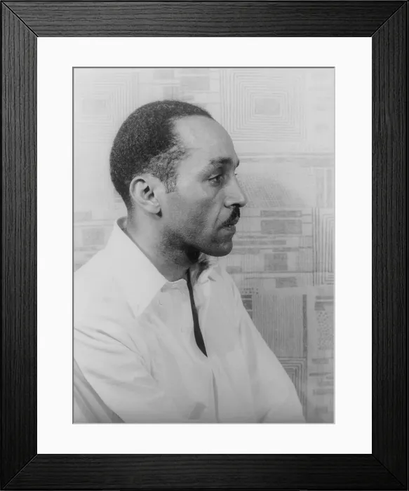 Framed Print : Willard Motley (1909-1965) African American author best known for his first novel, 'Knock on Any Door '(1947) which was made into a movie starring Humphrey Bogart in 1949