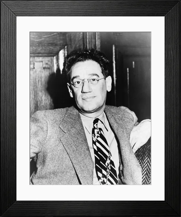Framed Print : George S, Kaufman (1889-1961), American playwright, collaborated with others writers including Marc Connelly, Ira Gershwin, Edna Ferber, and Moss Hart