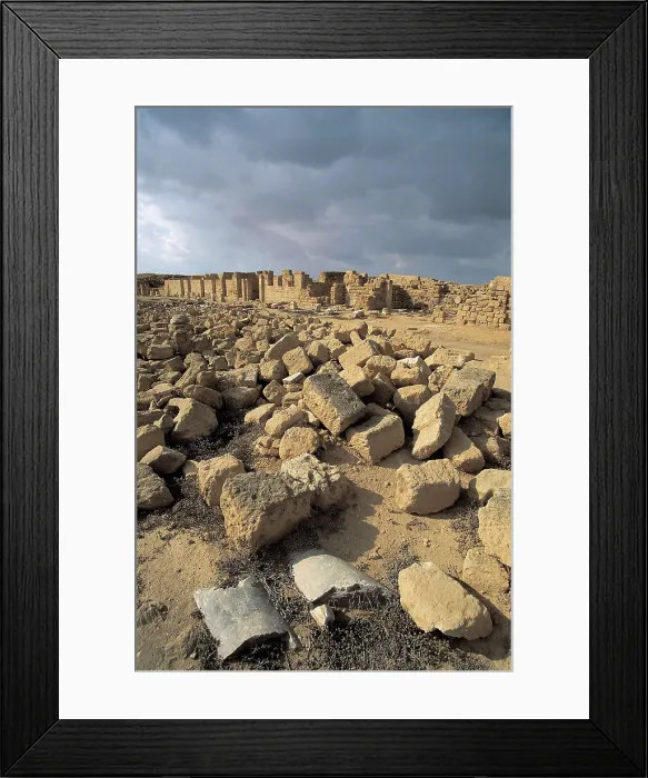 Framed Print : Basilica of Arcadius. EGYPT. ALEXANDRIA. Abu Mina. Basilica of Arcadius. Ruins. Paleo-christian art. Architecture. AISA / Everett Collection**US SALES ONLY**