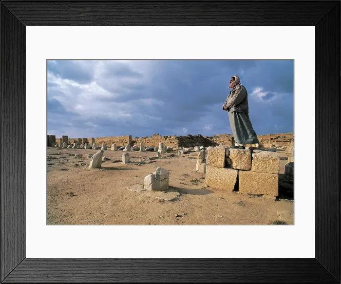 Framed Print : Basilica of Arcadius. EGYPT. ALEXANDRIA. Abu Mina. Basilica of Arcadius. Ruins. Paleo-christian art. Architecture. AISA / Everett Collection**US SALES ONLY**