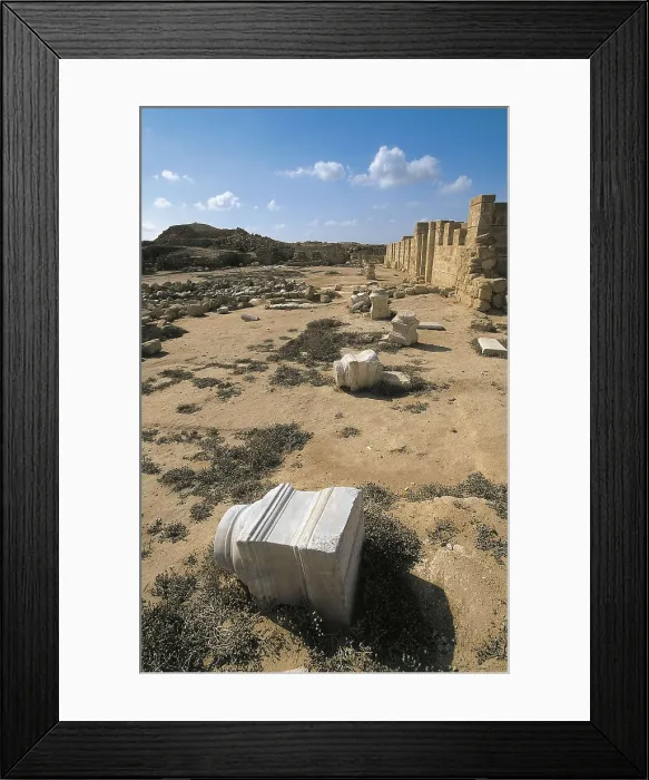 Framed Print : Basilica of Arcadius. EGYPT. ALEXANDRIA. Abu Mina. Basilica of Arcadius. Ruins. Paleo-christian art. Architecture. AISA / Everett Collection**US SALES ONLY**