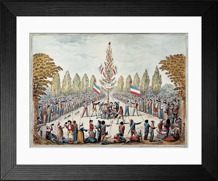 Framed Print : French Revolution. Planting the Tree of Liberty. Engraving. FRANCE. Paris. Muse Carnavalet (Carnavalet Museum). AISA / Everett Collection**US SALES ONLY**