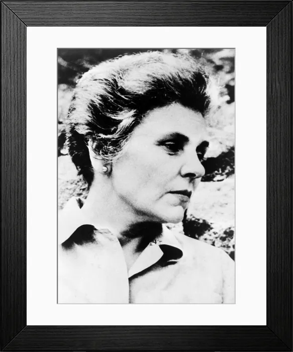 Framed Print : Elizabeth Bishop (1911-1979) American poet, won the 1956 Pulitzer Prize for her book, POEMS - NORTH & SOUTH