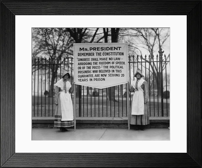 Framed Print : The Espionage Act of 1917 and Sedition Act of 1918 outlawed the use 'disloyal, profane, scurrilous, or abusive language' about the United States government, flag Framed Print : The Espionage Act of 1917 and Sedition Act of 1918 outlawed the use 'disloyal, profane, scurrilous, or abusive language' about the United States government, flag