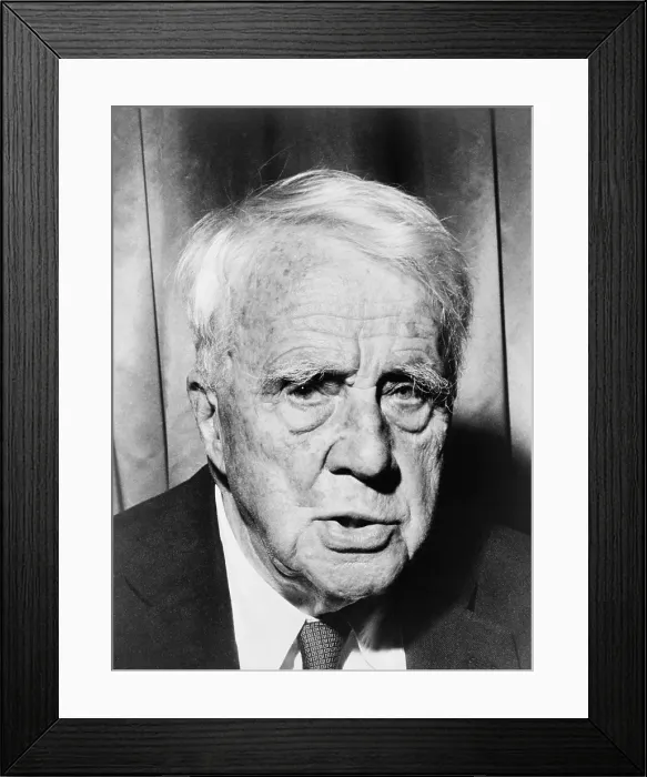 Framed Print : Robert Frost (1874-1963), American poet in 1961 Framed Print : Robert Frost (1874-1963), American poet in 1961