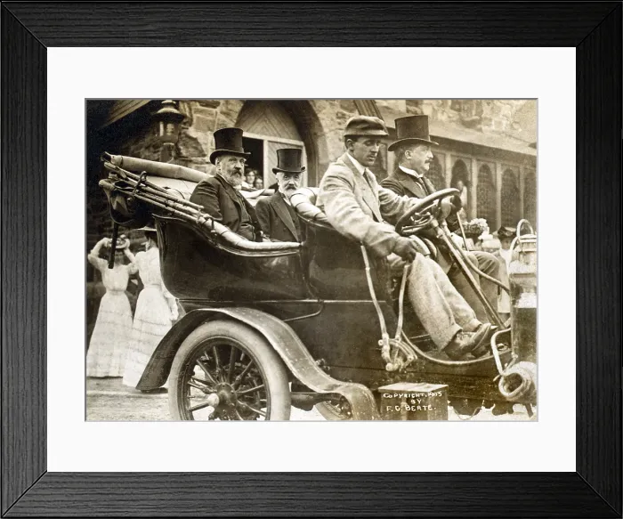 Framed Print : Russian politician Serge Witte (1849-1915) and Baron de Rosen (1847-1921)