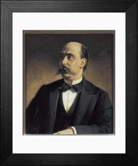 Framed Print : CASTELAREmilio (1832-1899). Spanish republican politician. Oil on canvas. SPAIN. Madrid. Madrid Atheneum. AISA / Everett Collection (15559)**US SALES ONLY**
