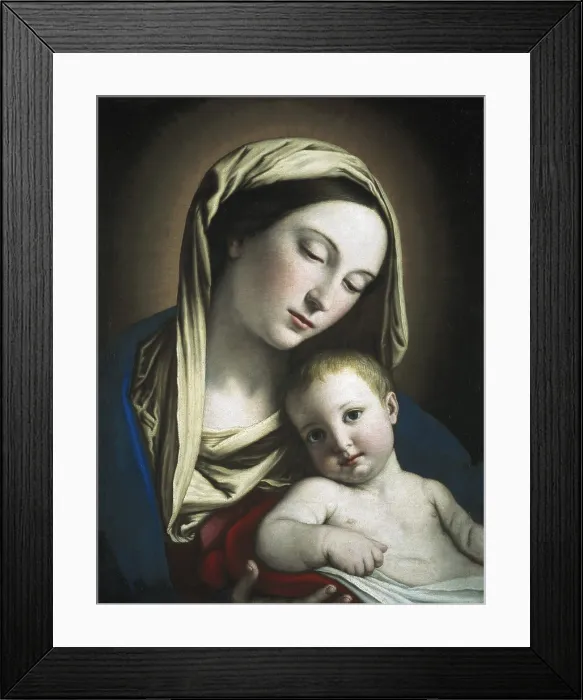 Framed Print : SASSOFERRATOGiovanni Battista Salvicalled Il (1609-1685). Virgin and Child. 17th c. Baroque art. Oil on canvas. ITALY. Rome Framed Print : SASSOFERRATOGiovanni Battista Salvicalled Il (1609-1685). Virgin and Child. 17th c. Baroque art. Oil on canvas. ITALY. Rome