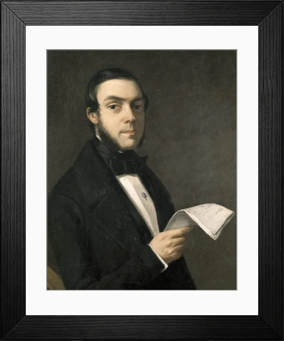 Framed Print : DONOSO CORTSJuan (1809-1853). Spanish writer and politician. Oil on canvas. SPAIN. Madrid. Royal Academy of History. AISA / Everett Collection (17533)**US SALES ONLY**