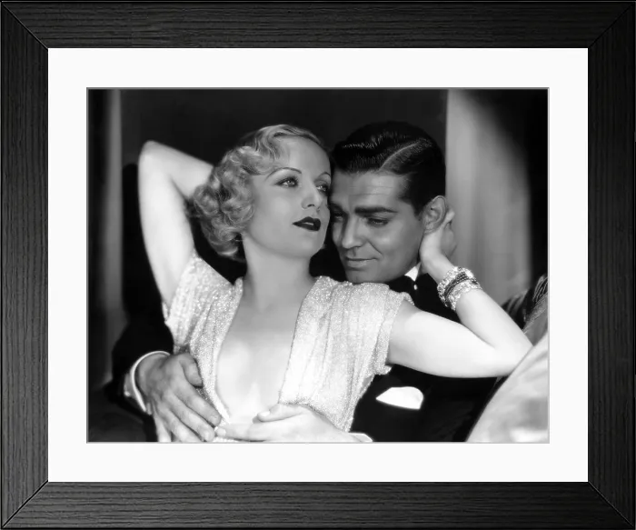 Framed Print : NO MAN OF HER OWN, Carole Lombard, Clark Gable, 1932