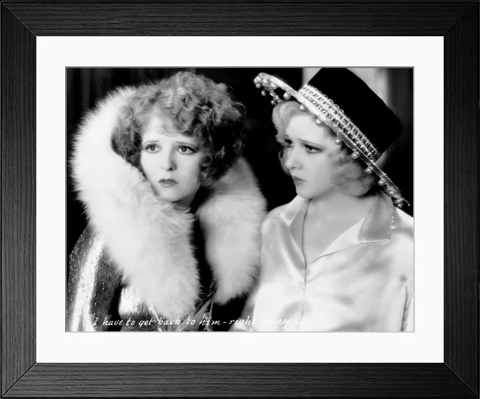 Framed Print : NO LIMIT, from left, Clara Bow, Dixie Lee, 1931