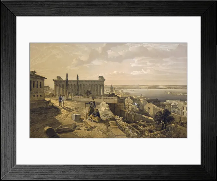Framed Print : Religion, the Church of Saint Peter & Saint Paul, Sevastopol, in ruins after Russians abandoned the city to French and British forces in September 1855