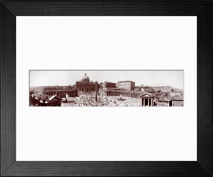 Framed Print : Religion, panoramic view of Piazza St. Peter's, Vatican City, Italy, 1909 Framed Print : Religion, panoramic view of Piazza St. Peter's, Vatican City, Italy, 1909