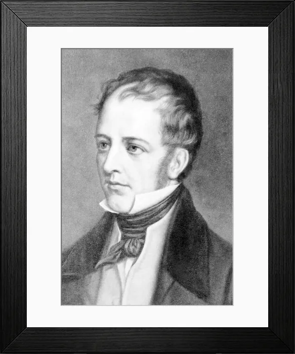 Framed Print : Frederick Marryat (1792-1848) English novelist of seafaring adventures, including 'The King's Own' (1830), 'Peter Simple' (1834), and 'Mr Framed Print : Frederick Marryat (1792-1848) English novelist of seafaring adventures, including 'The King's Own' (1830), 'Peter Simple' (1834), and 'Mr