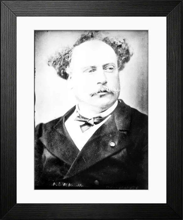 Framed Print : Alexandre Dumas, fils (1824-1895), popular French dramatist and historical novelist