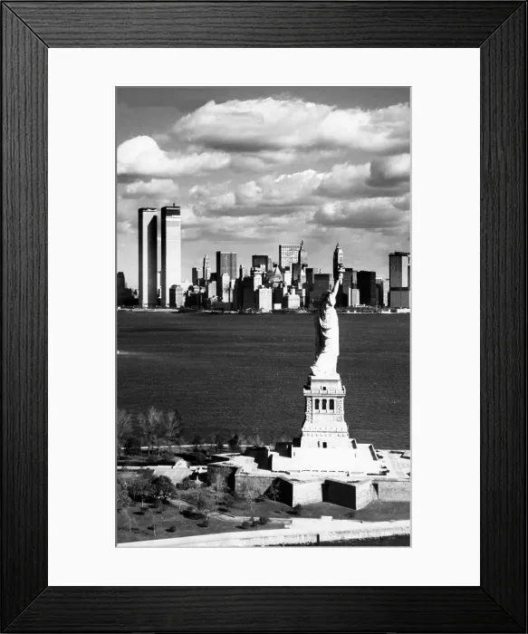 Framed Print : View of Manhattan, the Statue of Liberty is at the front right, to the left is the World Trade Center, New York City, November 11, 1971. Courtesy: CSU Archives / Everett Collection Framed Print : View of Manhattan, the Statue of Liberty is at the front right, to the left is the World Trade Center, New York City, November 11, 1971. Courtesy: CSU Archives / Everett Collection