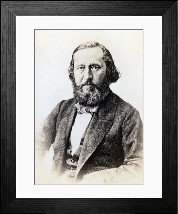 Framed Print : Serge Aksakov (1791-1859), Russian novelist, most admired for, 'The Family Chronicle, ' 1856, a novelized memoir based on his own family